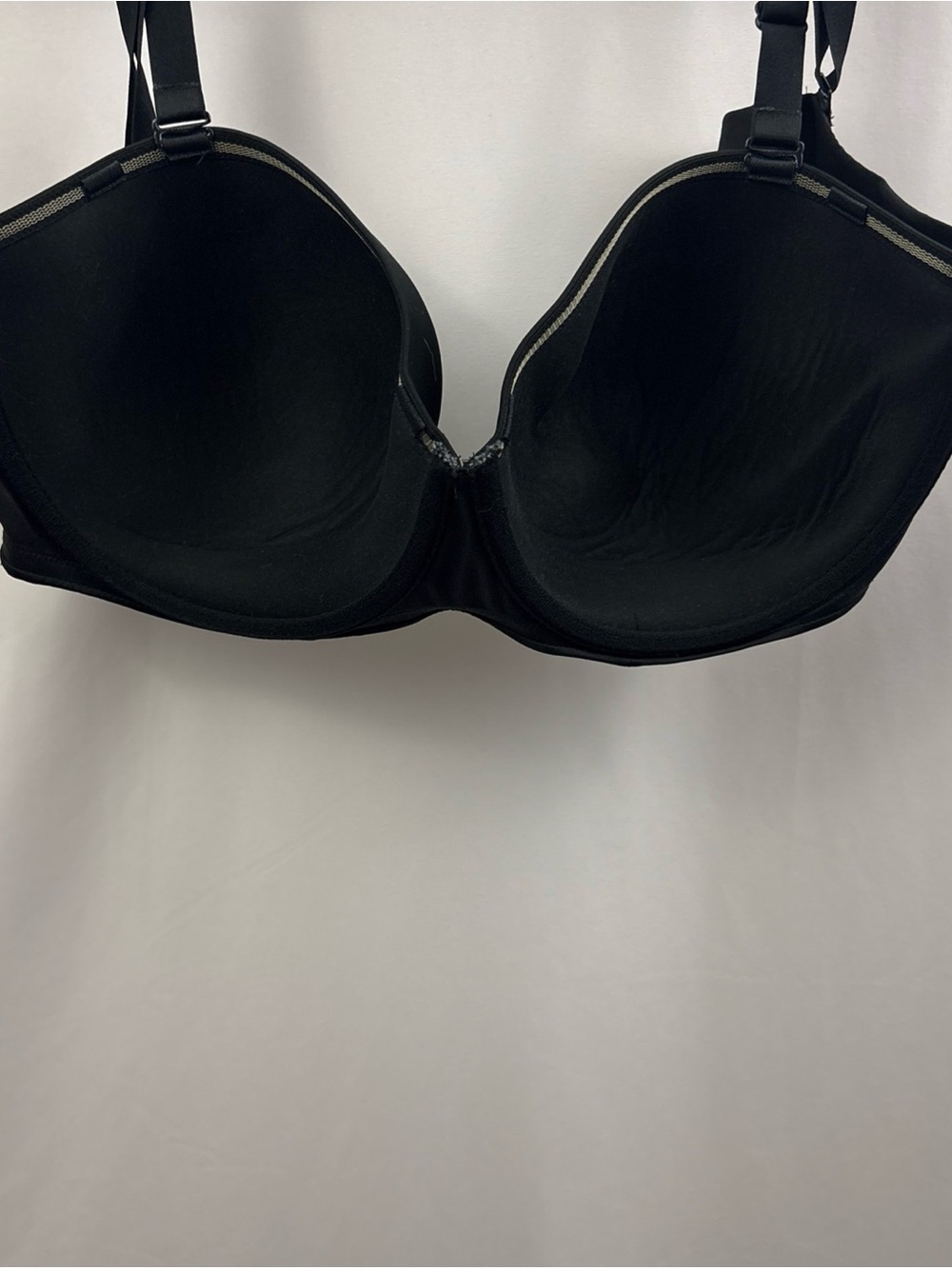 Cacique Bra Size 42DDD Lightly Lined Multiway Strapless Underwire Black - Picture 6 of 9